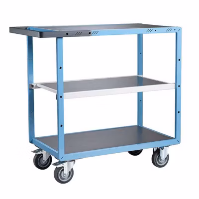 Servante d&rsquo;atelier – 3 plateaux tôle 1000x600mm – Charge max 250kg – 880702322