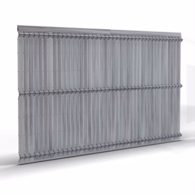 Kit lamelles d&rsquo;occultation PVC Blanc Grisé Haut 173 x Larg 250 cm