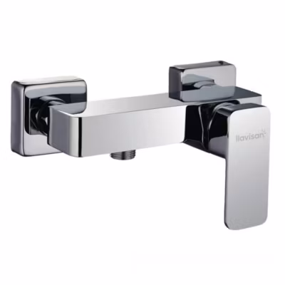 Robinet de douche monocommande CHE avec finition chromée brillante en laiton Kibath