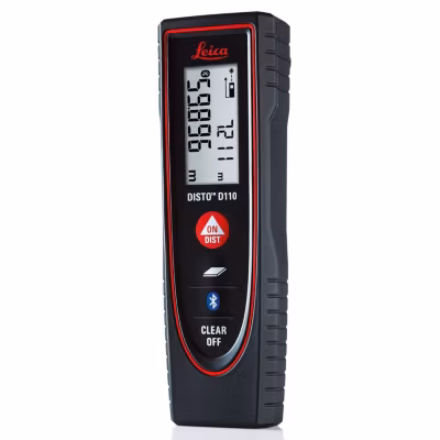 Télémètre laser Leica DISTO D110 Bluetooth Smart, portée 60 m, précision 1,6 mm
