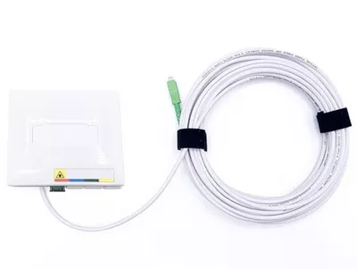 Elfcam – 10m Câble Fibre Optique SC/APC à SC/APC, Simplex Monomode 4,0mm avec PTO, Rallonge Fibre sans Perte