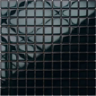 Mosaïque en verre sur filet pour salle de bain ou cuisine 30 cm x 30 cm – Green ice