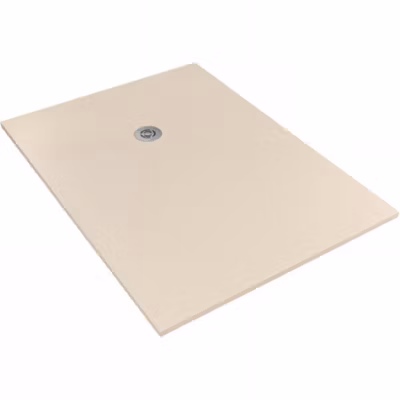 Receveur de douche à poser extra-plat épaisseur 30mm en pierre SANINDUSA STONIT Marina Plus 140×80 beige antidérapant classé C3