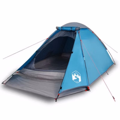 Tente de camping à dôme 2 personnes bleu imperméable vidaXL
