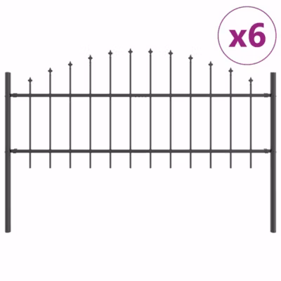 Clôture de jardin Woerden 6 pcs Gris vidaXL