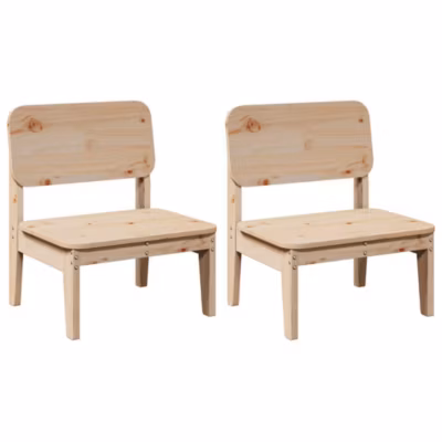 Chaises de jardin lot de 2 60×52,5×72 cm bois massif de pin vidaXL