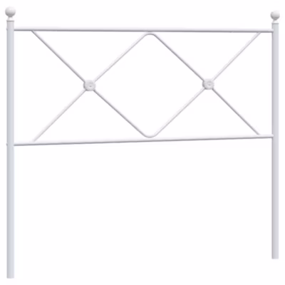 Tête de lit de remplacement métal blanc 100 cm vidaXL
