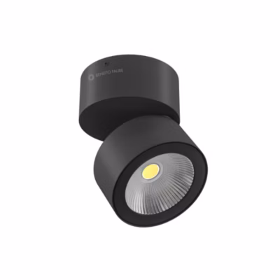 Applique LED ronde orientable Concord Tricolore 14w noire