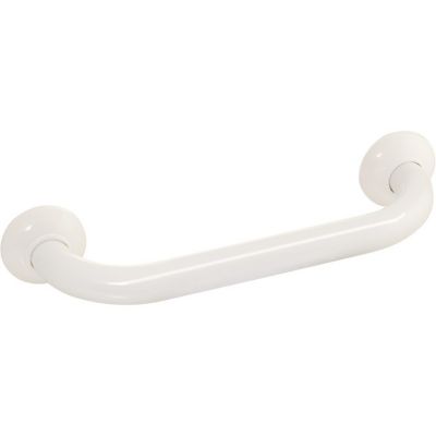 Barre d&rsquo;appui droite aluminium blanc – 300 mm – Diamètre 30 mm – Pellet ASC