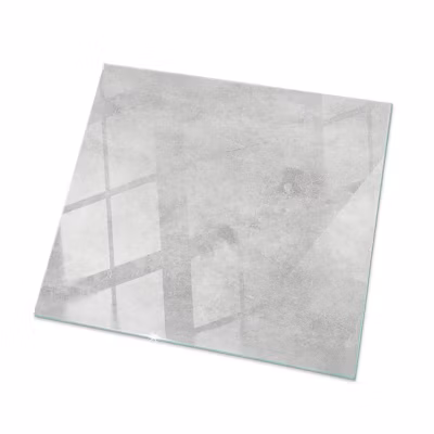 Dessus de table en verre trempé Wallfluent 50×50 cm Texture de béton avec fissures