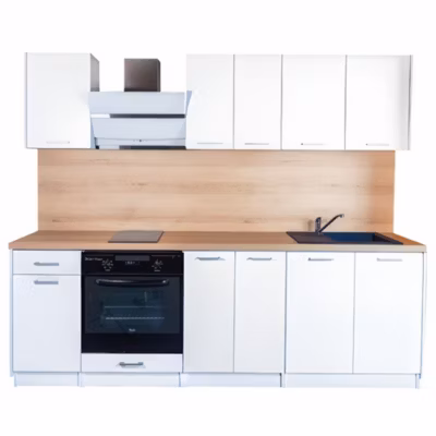 Cuisineandcie – Cuisine complète ECO Blanc 240 cm