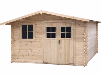 Abri de jardin en bois 14m² « Oz »  388 x 298 x 225 cm  28 mm