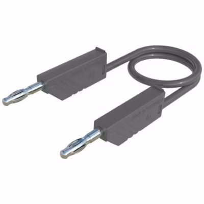 Hirschmann MLN 50/2,5 GR Cordon de mesure banane 0,50 m 4 mm 2,5 mm² CAT II/III