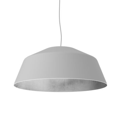 LUMICOM – TOKYO Suspension, 1xE27, max 42W, métal, blanc mat/feuille argent, D.35cm