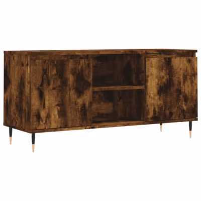 Prolenta Premium –  Meuble TV chêne fumé 104x35x50 cm bois d&rsquo;ingénierie