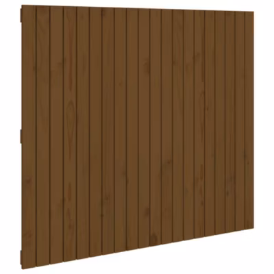 824941 vidaXL Tête de lit murale Marron miel 127,5x3x110cm Bois massif de pin
