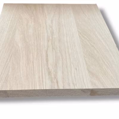 Palier d&rsquo;escalier en bois de chêne 4x120x105 cm