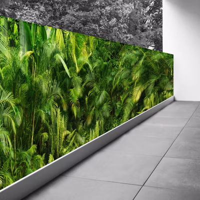 Brise vue Trompe l&rsquo;oeil – 130×390 cm – Jungle 3617689693781