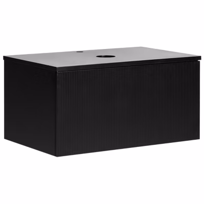 Meuble haut ALZIRA 80 cm 52 cm 40 cm Noir