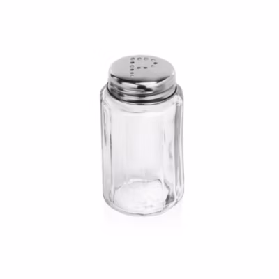 Poivrière en Verre/inox H 70 mm   35 mm – Lot de 12 – Was Germany