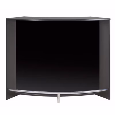 Meuble bar Beaux Meubles Pas Chers SNACK130NON noir réversible L134,5 H104,8 P55