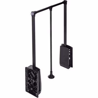 Penderie rabattable noire pour armoire Hang Largeur réglable de 60 à 83 cm