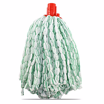 Mop, serpillère à franges pour balai, recharge vadrouille, tête de rechange de balai en microfibre super absorbante -Hauteur 30 cm