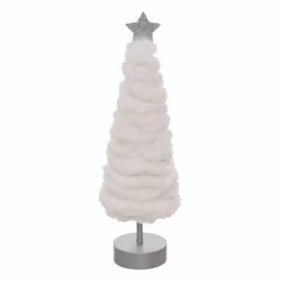 Sapin fourrure led, 38 cm blanc – feeric lights & christmas