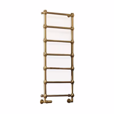 Sèche-serviette eau chaude doré de 430mm de haut et 504mm de large – 115 Watt – RET430/504KGSXBBS