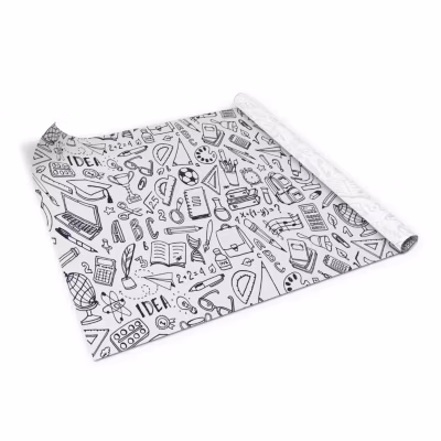 Autocollant Fournitures scolaires 100×50 cm