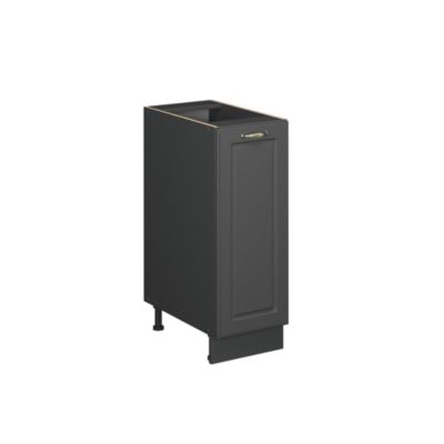 Vicco Meuble de cuisine Anthrazit-Gold Landhaus 30cm , PT Marbre