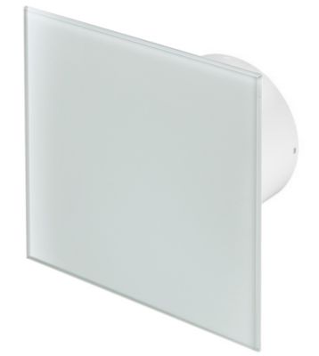 Ventilateur Blanc Verre Hygrostat Extracteur D&rsquo;air 100mm Awenta
