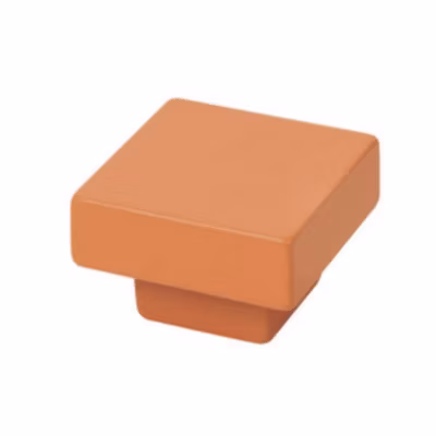 Bouton de meuble abs diamètre  30×30 mm peint orange lot de 36 piéces