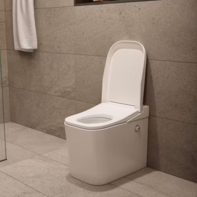 Swiss Aqua Technologies Ultimax WC hybride avec réservoir intégré et abattant frein de chute (SATOFSHFS3)
