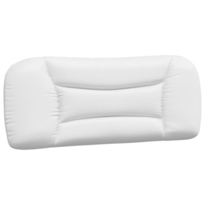 Coussin de tête de lit Hvar blanc 100 cm similicuir vidaXL