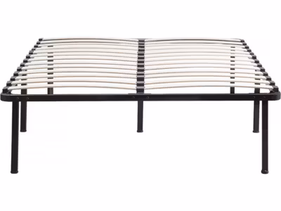 Sommier à lattes + pieds pour matelas  140 x 190 cm  26 lattes