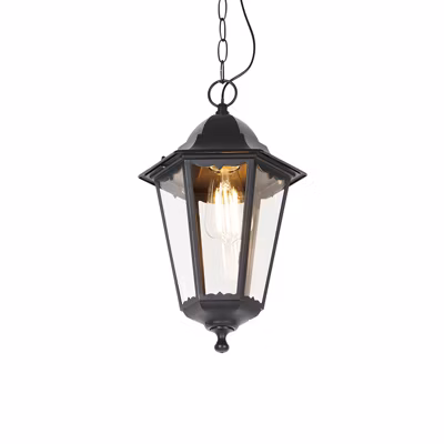 Suspension d&rsquo;extérieur classique noire IP44 – Havana Up