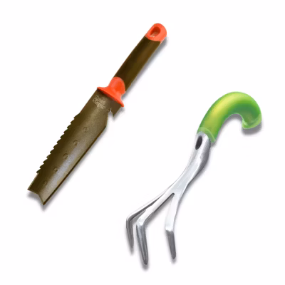 Couteau de sol à main + Cultivateur manuel ergonomique – Outils multifonctions pour votre jardin – Jardinage – Coupe-racine