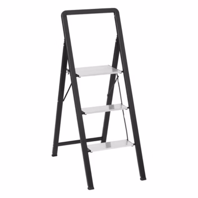 Marchepied en aluminium gris 3 marches H105cm – Gris- 5five