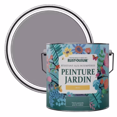 Peinture Violette pour Jardin et terrasse, Finition Mate – RUST-OLEUM – Iris 2,5 L