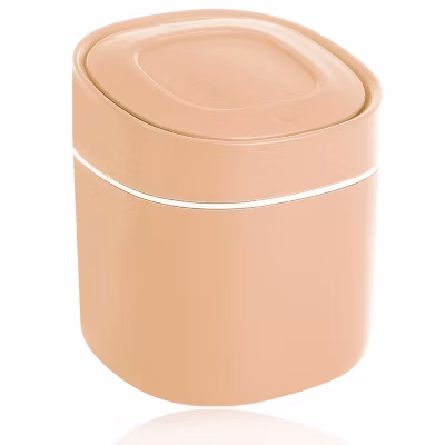 Poubelle de table de 0,5L avec couvercle rose