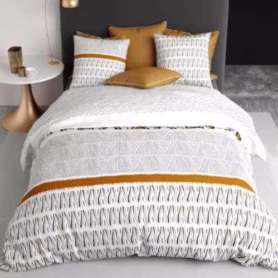 Housse de couette 240×220 LOUXOR + 2 taies coton 57 fils