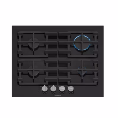 Plaque de cuisson gaz 60cm 4 feux 8000w noir Siemens EP6A6PI40 iq500