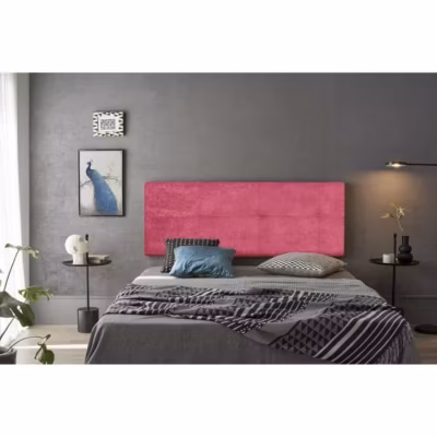 Tête de lit – ECCOX – Cala – Tissu rose – 220 cm – Rembourrage en mousse HR