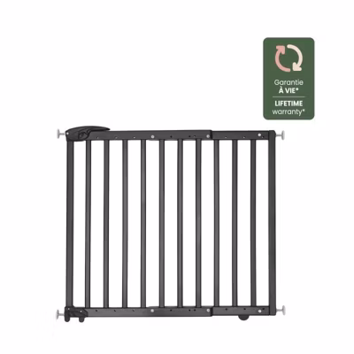 Badabulle Barriere de securite extensible Deco Pop Noir 63-106 cm