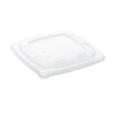 300 Couvercles Transparents pour Saladiers Carrés Pyramidal 750 ml (18 x 18 x H. 5 cm) Robustes et s en PET – D-Work