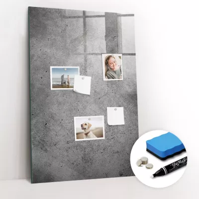 Tableau Magnétique Wallfluent 60×90 cm Béton Marqueur blanc En Verre De Planification