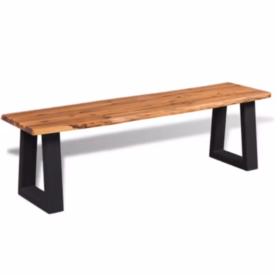 Banc en bois d&rsquo;acacia massif 160 cm vidaXL