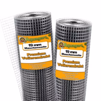 100 m x 1 m grillage pour volière, grille métallique, grillage soudé 19mm Aquagart