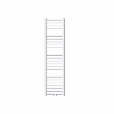 Radiateur de Salle de Bain Design Sahara, 300 x 1400 mm, Blanc, Forme Droit